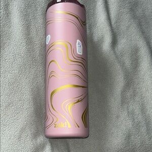 zak! Pink and Gold Marble Travel Bottle - Stylish Hydration Bottle